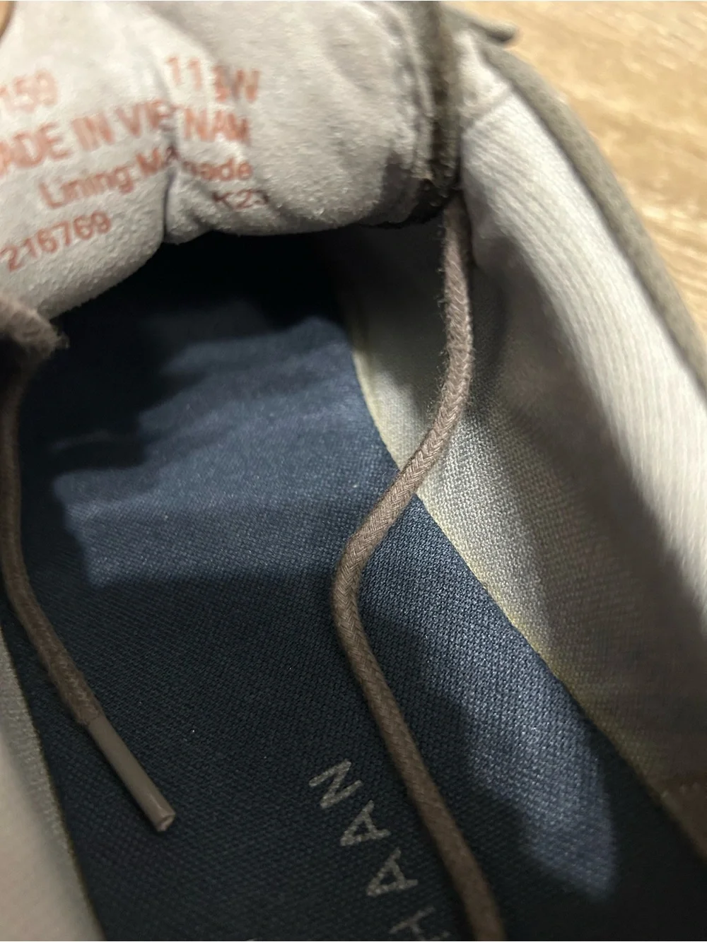 Cole Haan Zerogrand Atlantic Men’s Size 11.5 Wide Gray Nubuck Oxfords Shoes